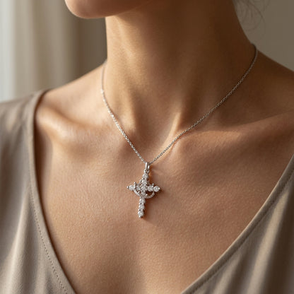 The Crown Cross Pendant (Rooted In Faith)