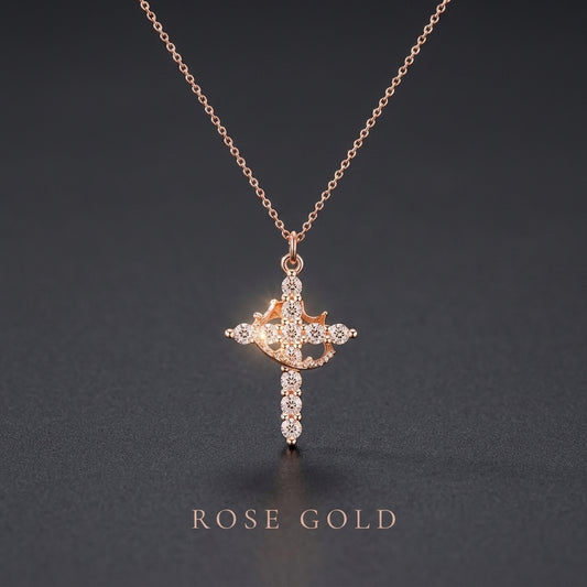 The Crown Cross Pendant (Rooted In Faith)