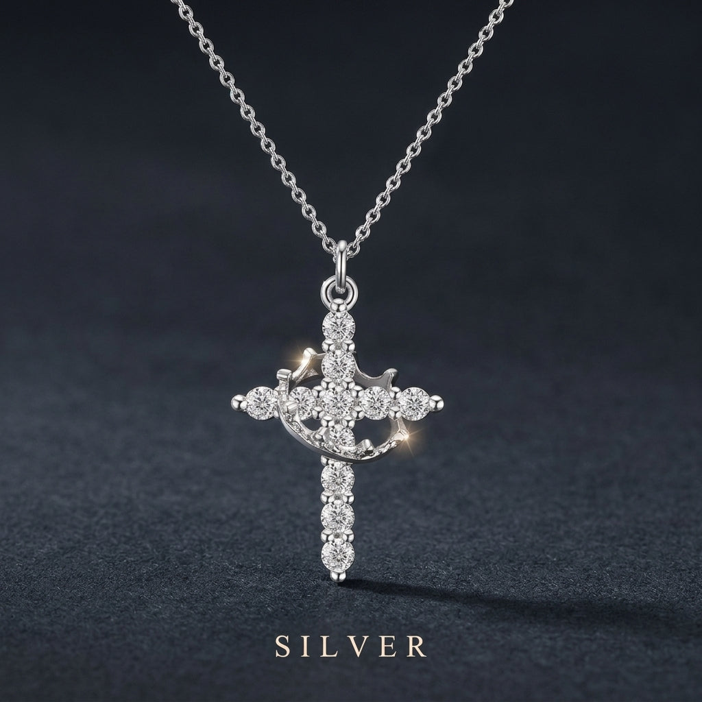 The Crown Cross Pendant (Rooted In Faith)