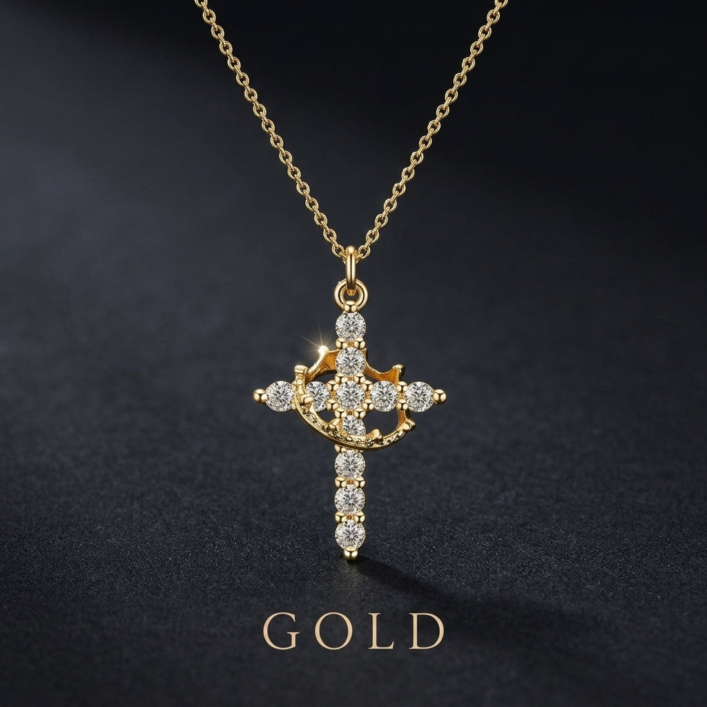 The Crown Cross Pendant (Rooted In Faith)
